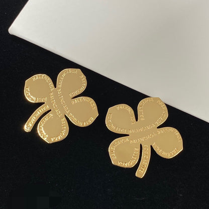 2025 Four-leaf Clover Letter Earrings