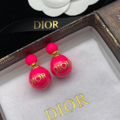 2025 Pink Letter Star Earrings