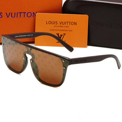 2025 One-piece lettering modern sunglasses