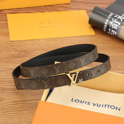 2025 Reversible Solid Calfskin Belt Width 2.0cm
