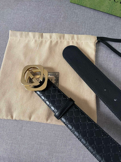 2025 belt Imported cowhide head laminated G side, base cowhide top layer fine grain leather belt