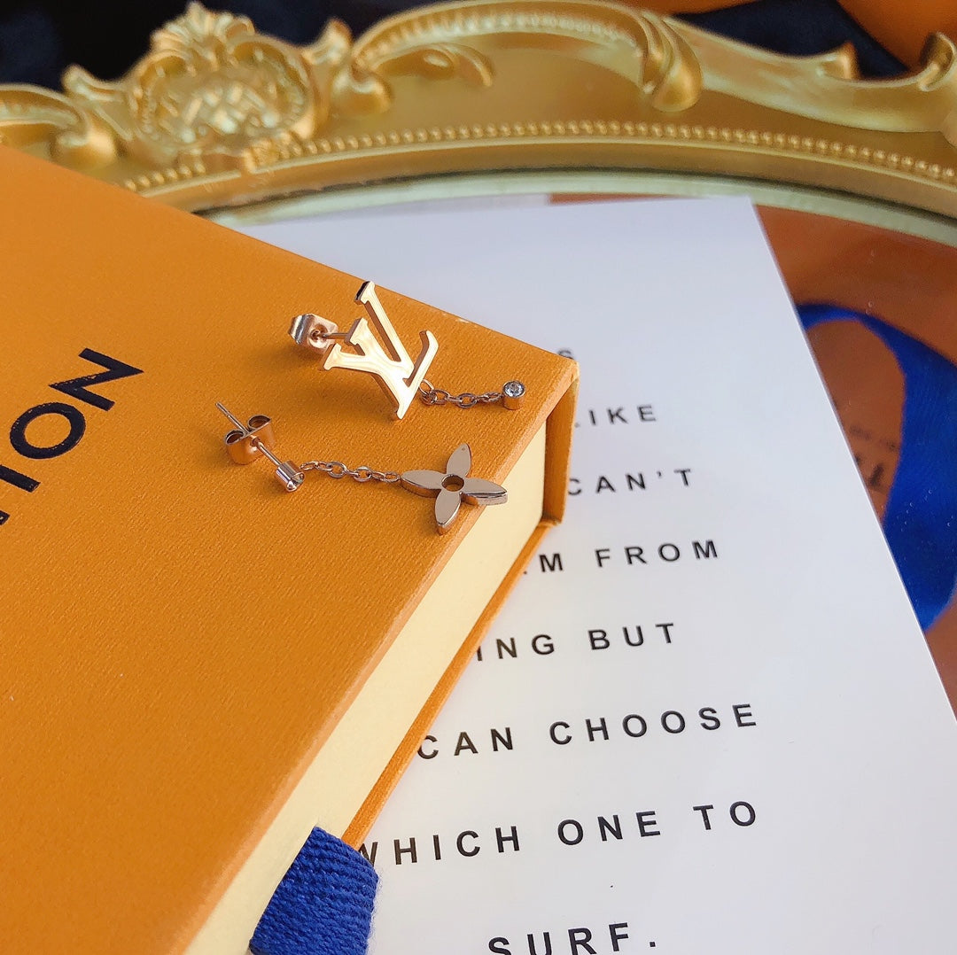 2025 Asymmetric Logo Earrings