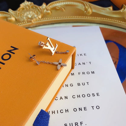 2025 Asymmetric Logo Earrings