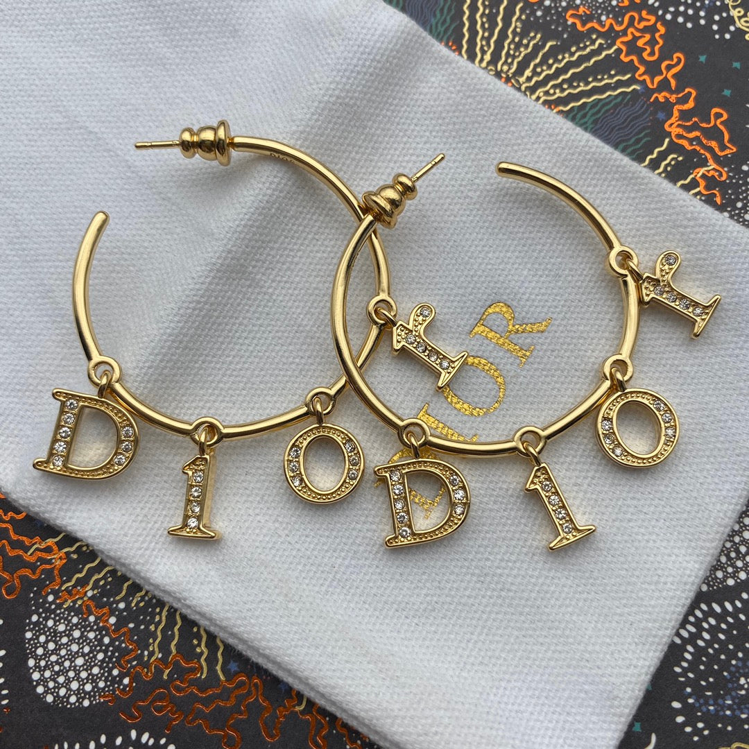 2025 Alphabet Drop Large Earrings