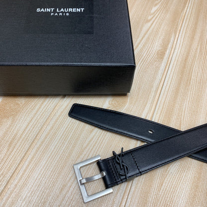 2025 Calfskin 3.0 Vintage Brass Buckle Belt