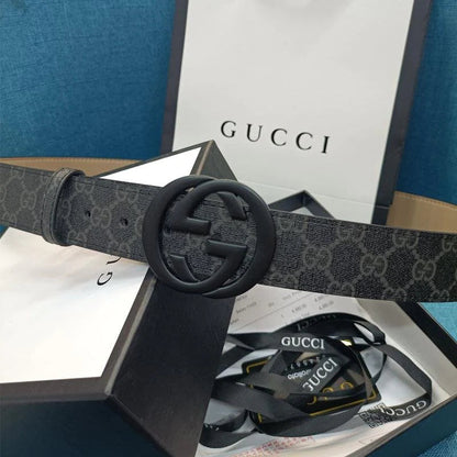 2025 3 Colors  Double G Black Leather Belt