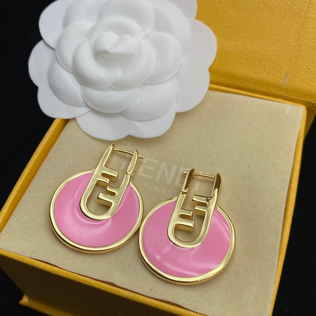 2025 Elegant Pink Drop Earrings