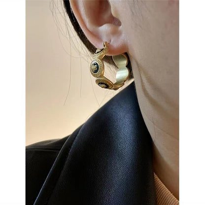 2025 Vintage Monogram Earrings