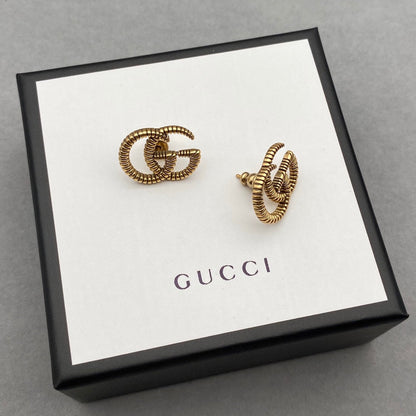 2025 Vintage Double G Pattern Stud Earrings