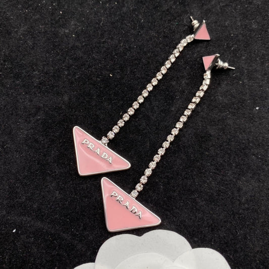 2025 Triangle Epoxy Diamond Earrings