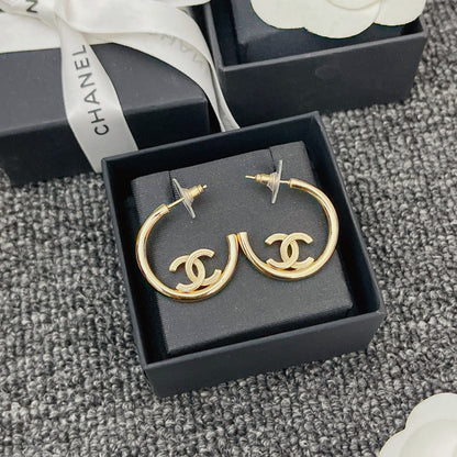 2025 Premium Gold Half Hoop Earrings