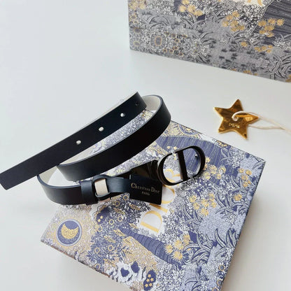 2025 Belt in gold-finish metallic calfskin