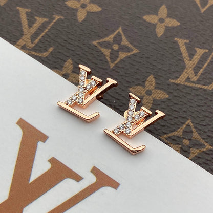 2025 3 Colors Logo Stud Earrings