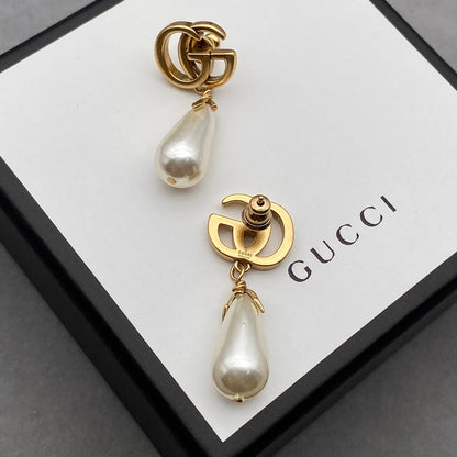 2025 Double Pearl Drop Earrings