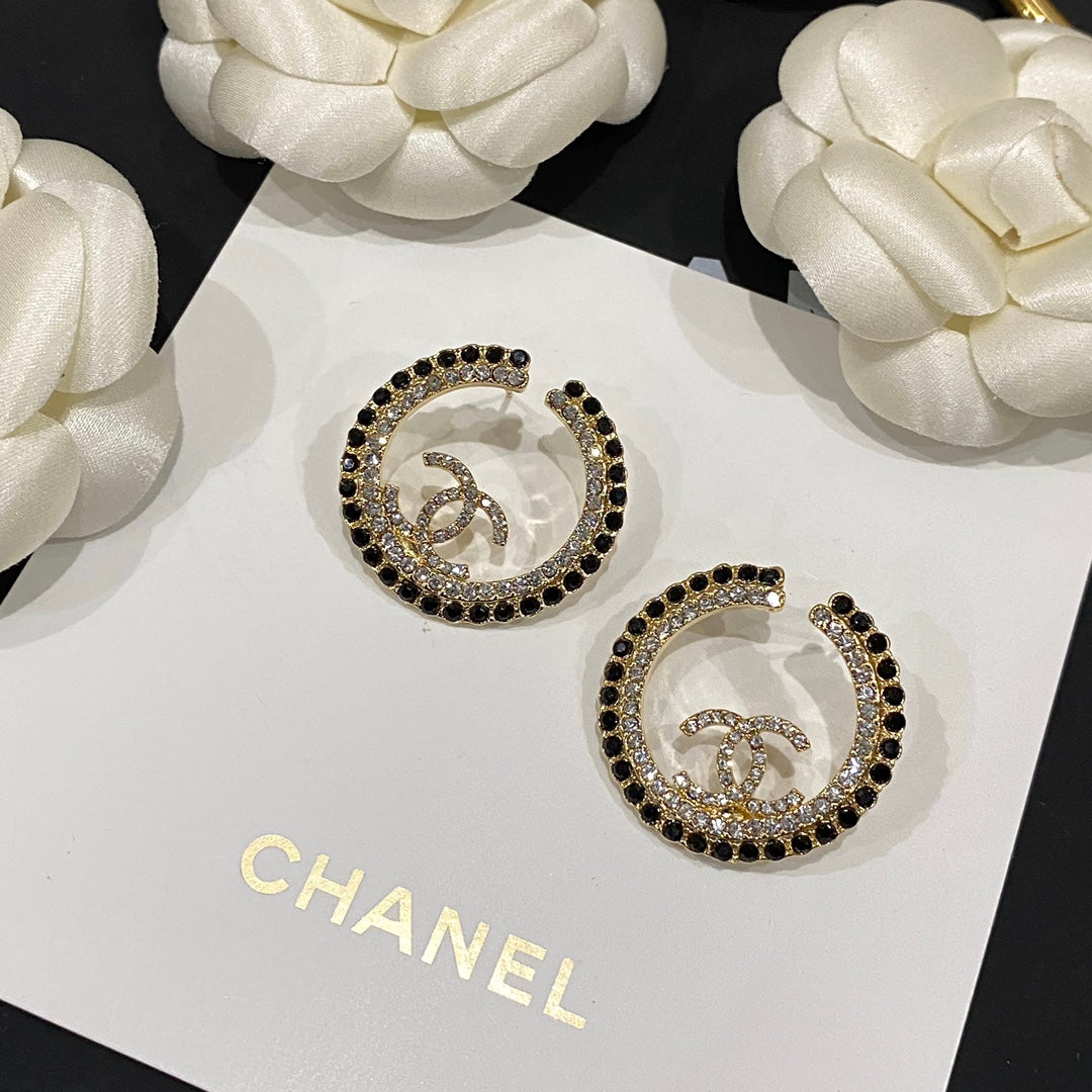 2025 Temperament Shine Zircon Hoop Earrings