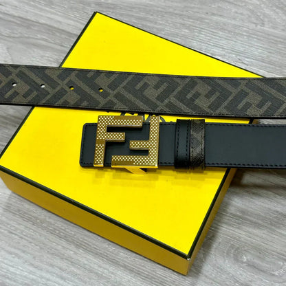 2025 belt Double ring reversible enamel metal belt width 4.0CM