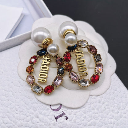 2025 Colored Diamond Pearl Earrings