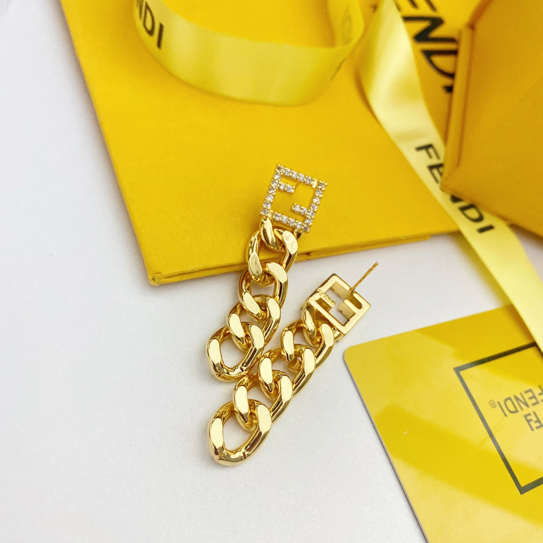 2025 Chain Gold Earrings
