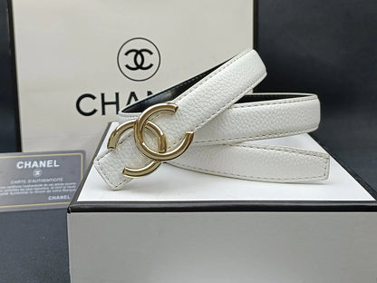 2025 8 Colors  double C multi-color lychee leather belt