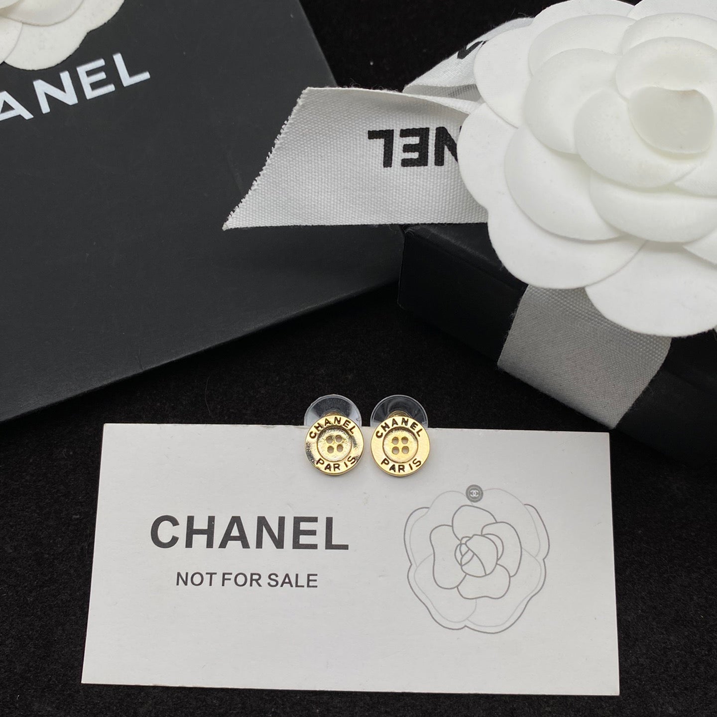 2025 Creative Logo Engraved Button Stud Earrings