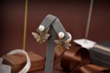 2025 Classic Bee Collection Pearl Earrings