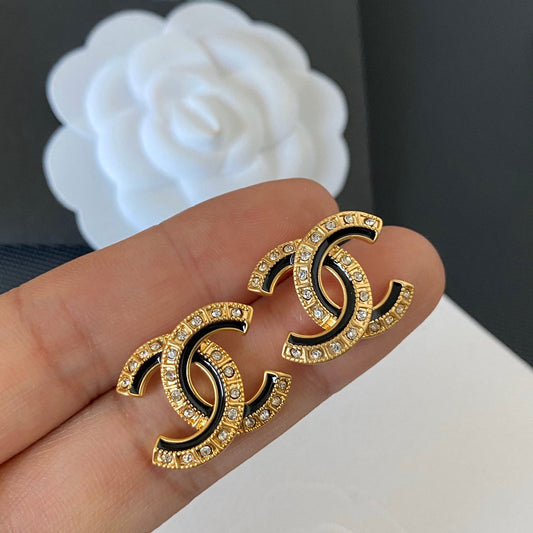 2025 Simple Diamond Letter Stud Earrings