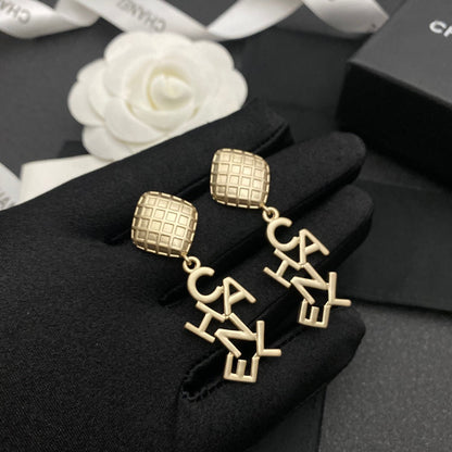 2025 Vintage Irregular Letter Drop Earrings