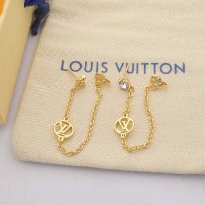 2025 Petit Asymmetric Chain Earrings