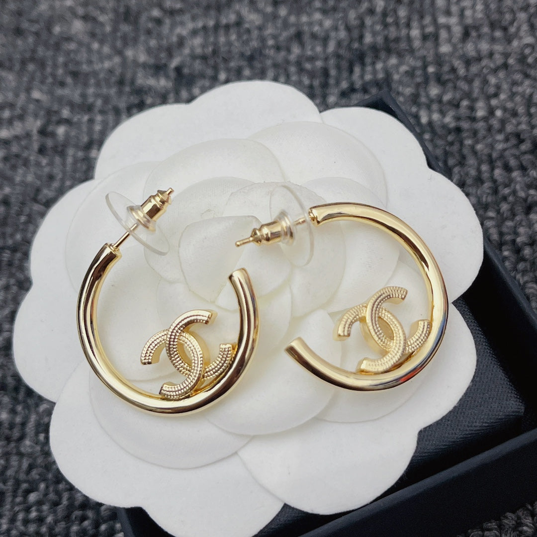 2025 Premium Gold Half Hoop Earrings