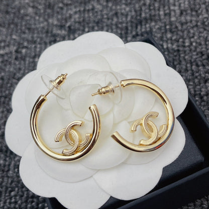 2025 Premium Gold Half Hoop Earrings
