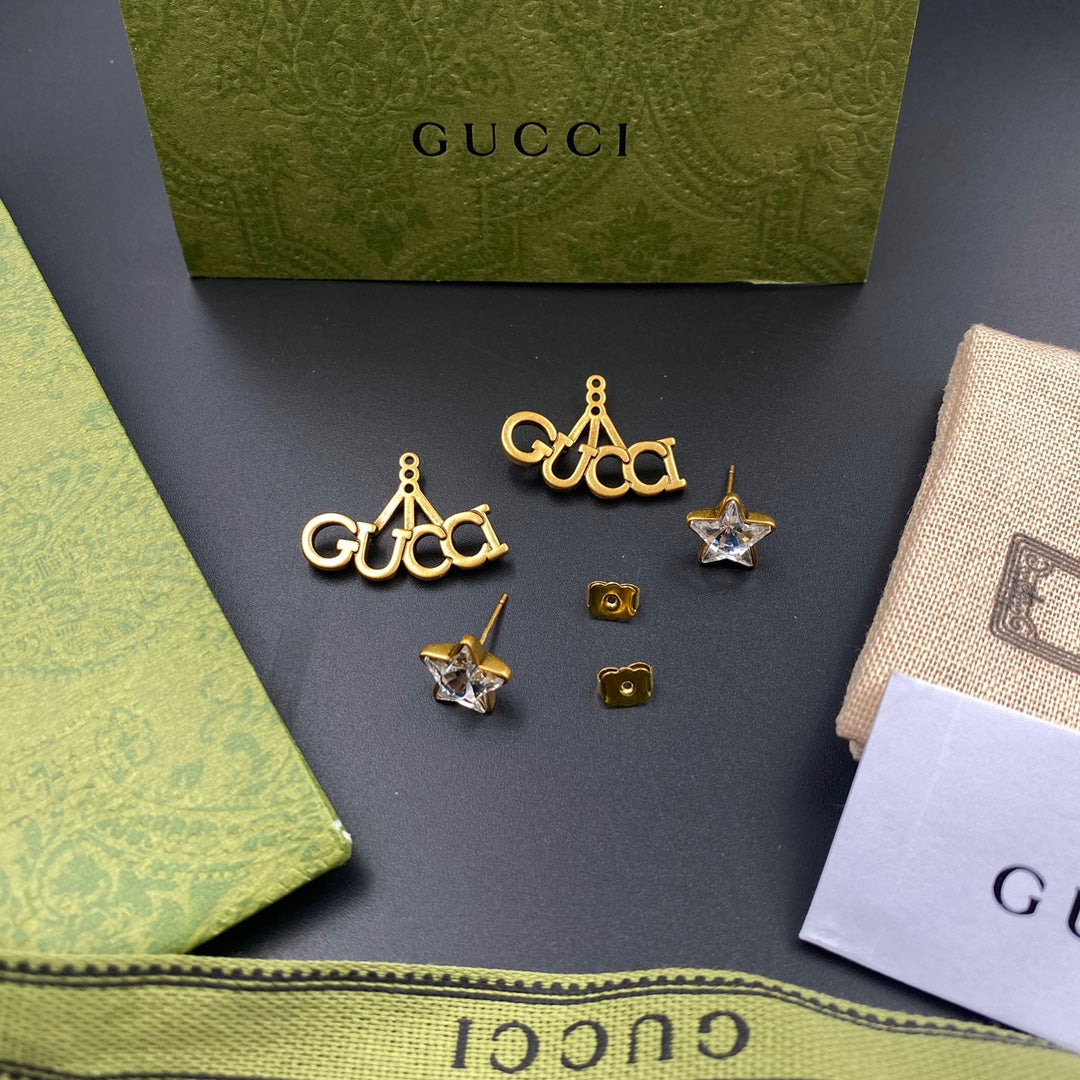 2025 Lucky Stars Letters Earrings