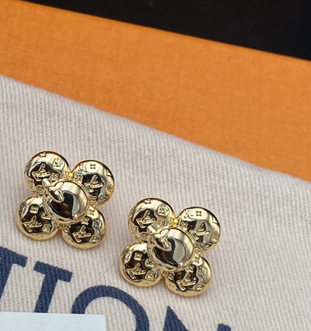2025 Sunflower Monogram Embossed Earrings