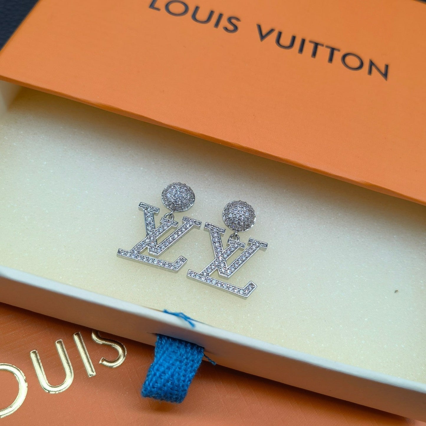 2025 Full Zircon Alphabet Drop Earrings