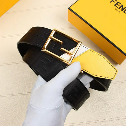 2025 Calfskin embossed belt width 38MM