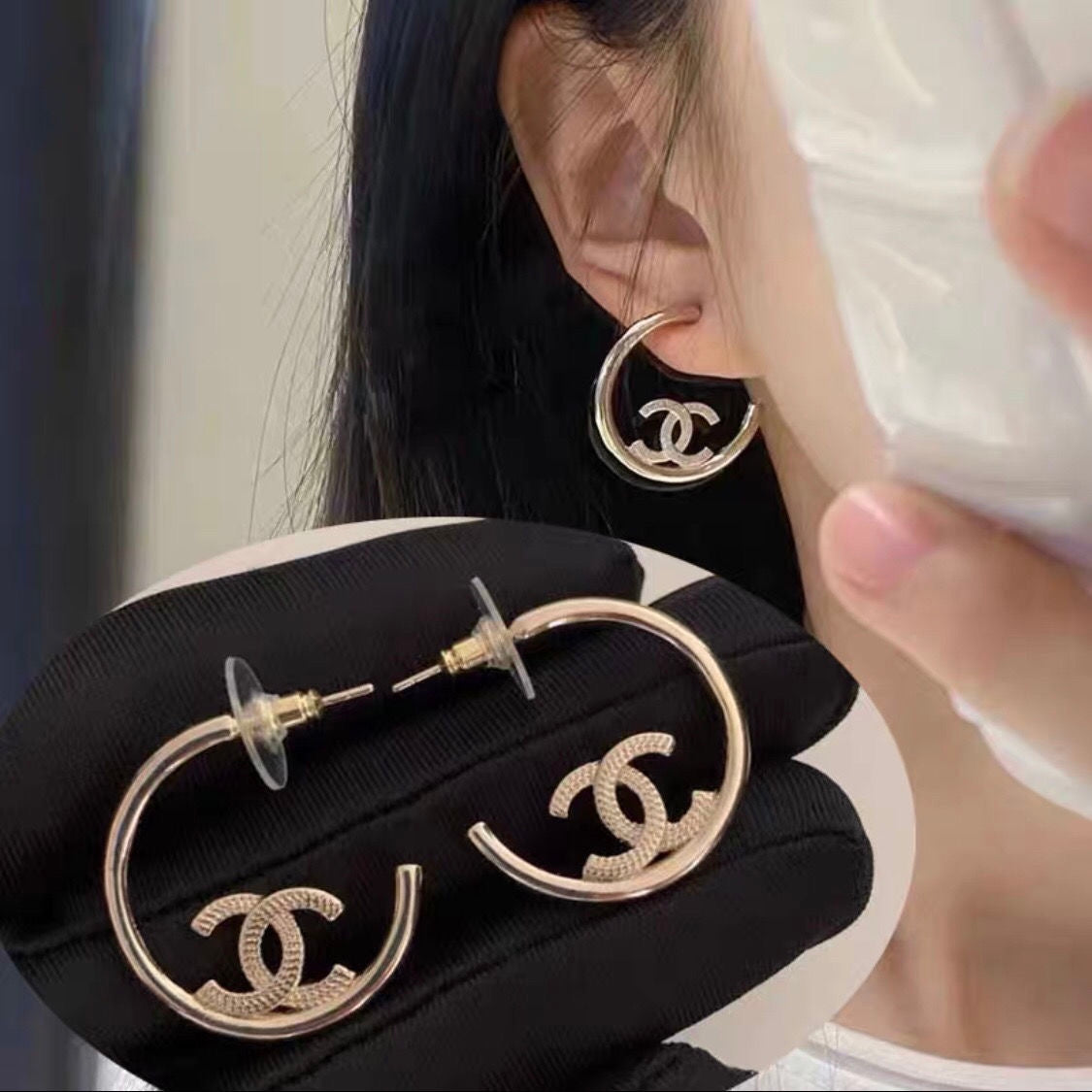2025 Premium Gold Half Hoop Earrings