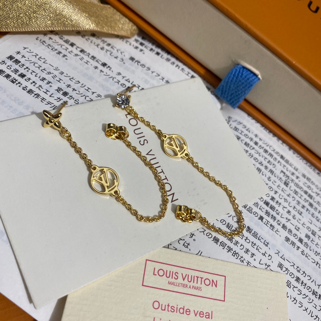 2025 Monogram Chain Earrings