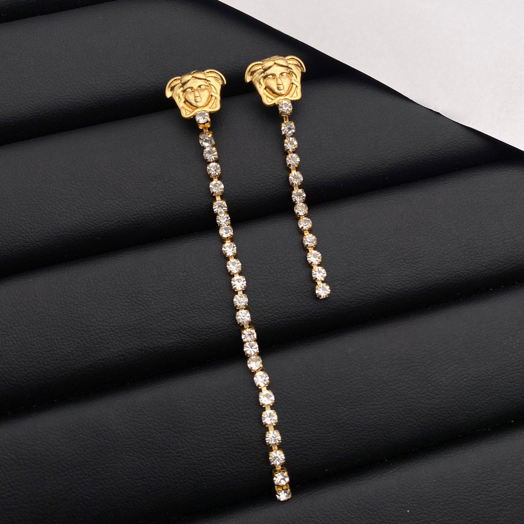 2025 Fashion Crystal Chain Earrings