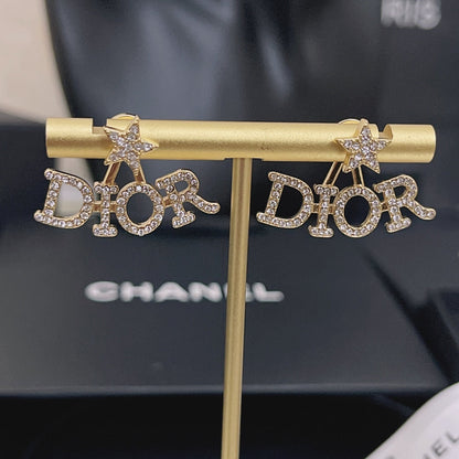 2025 Zircon Star Letter Earrings