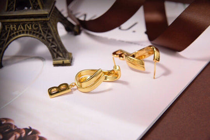 2025 Twisted Letter Earrings