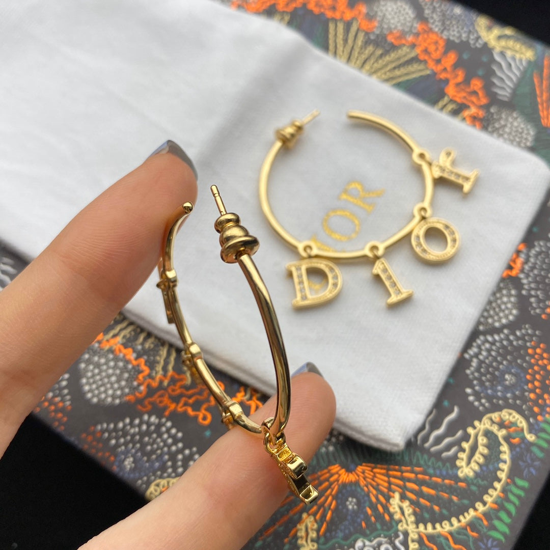 2025 Alphabet Drop Large Earrings