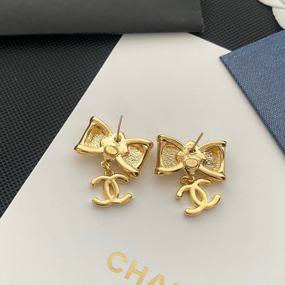 2025 Gentle Bow Logo Earrings