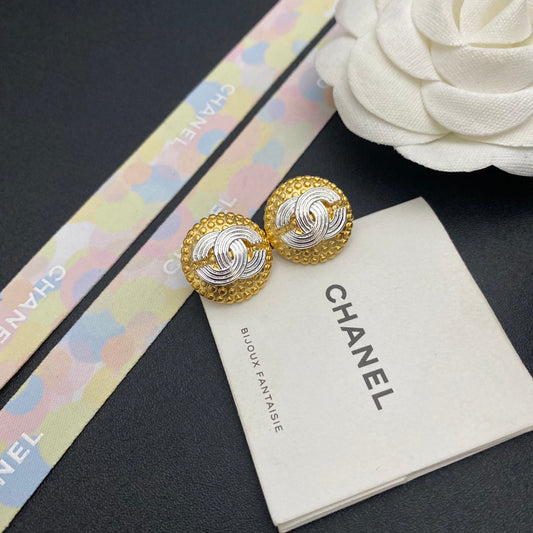 2025 Premium Gold Round Stud Earrings