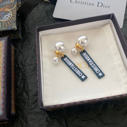 2025 Letters Square Drop Earrings