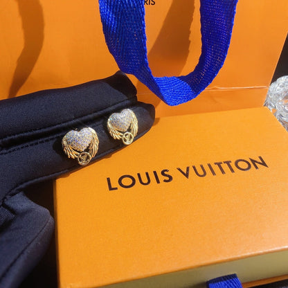 2025 Angel Wings Heart Earrings