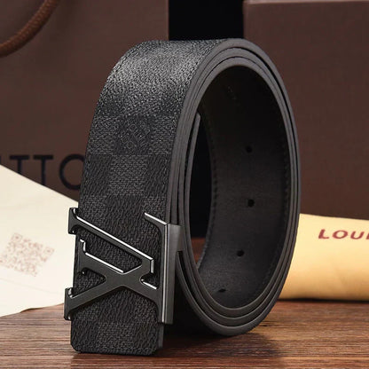 2025 3 Colors printed letter leather belt