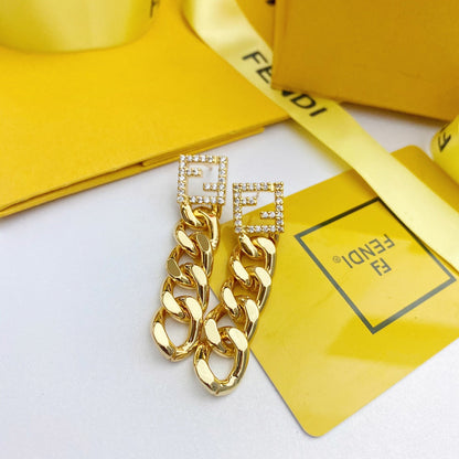 2025 Chain Gold Earrings