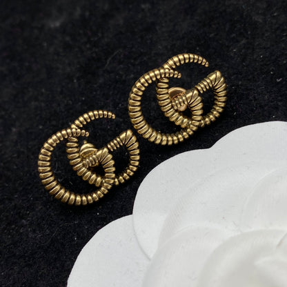 2025 Vintage Double Stud Earrings