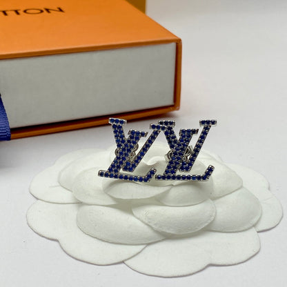 2025 Simple Crystal Diamond Letter Stud Earrings