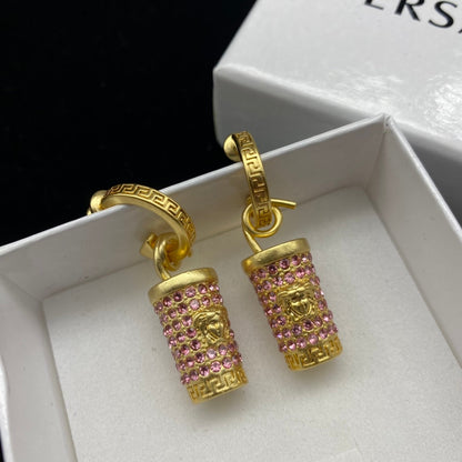 2025 Medusa Cylinder Drop Earrings