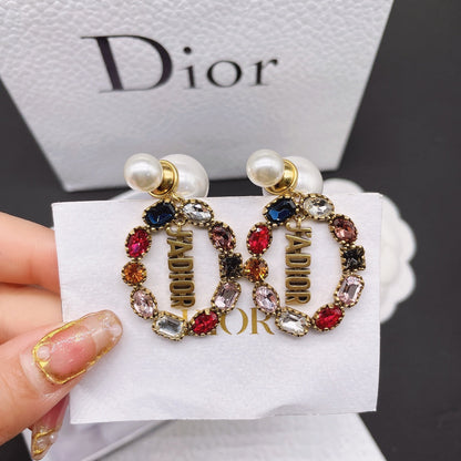 2025 Colored Diamond Pearl Earrings